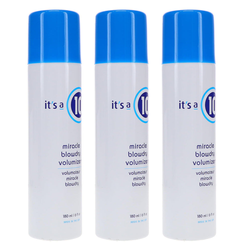 Its a 10 Haircare Miracle Blowdry Volumizer cream-texture close-up highlighting lightweight formula.