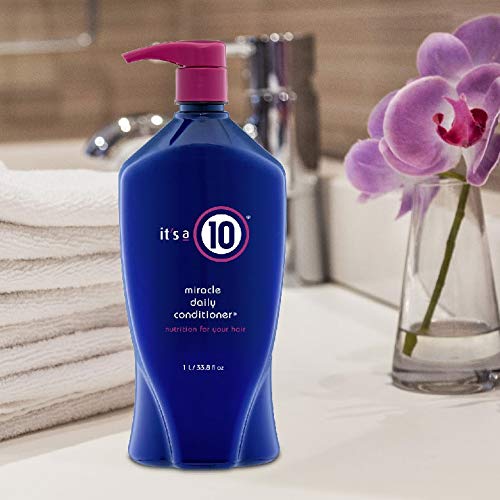 It's a 10 Haircare Miracle Daily Conditioner pump-dispense bottle for easy, mess-free routine