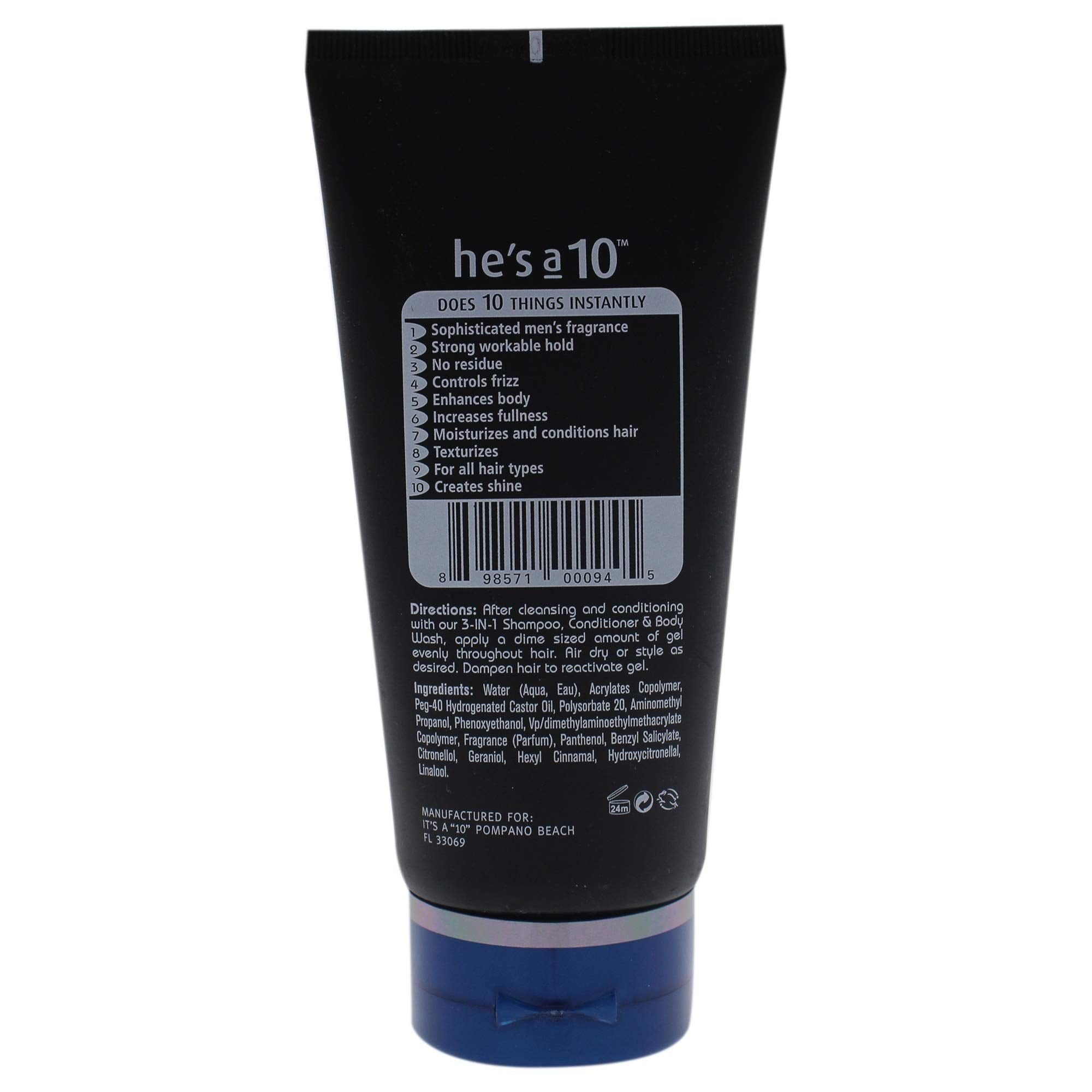 Its A 10 Miracle Defining Gel styling in-use shot showing flexible hold and re-smooth capability