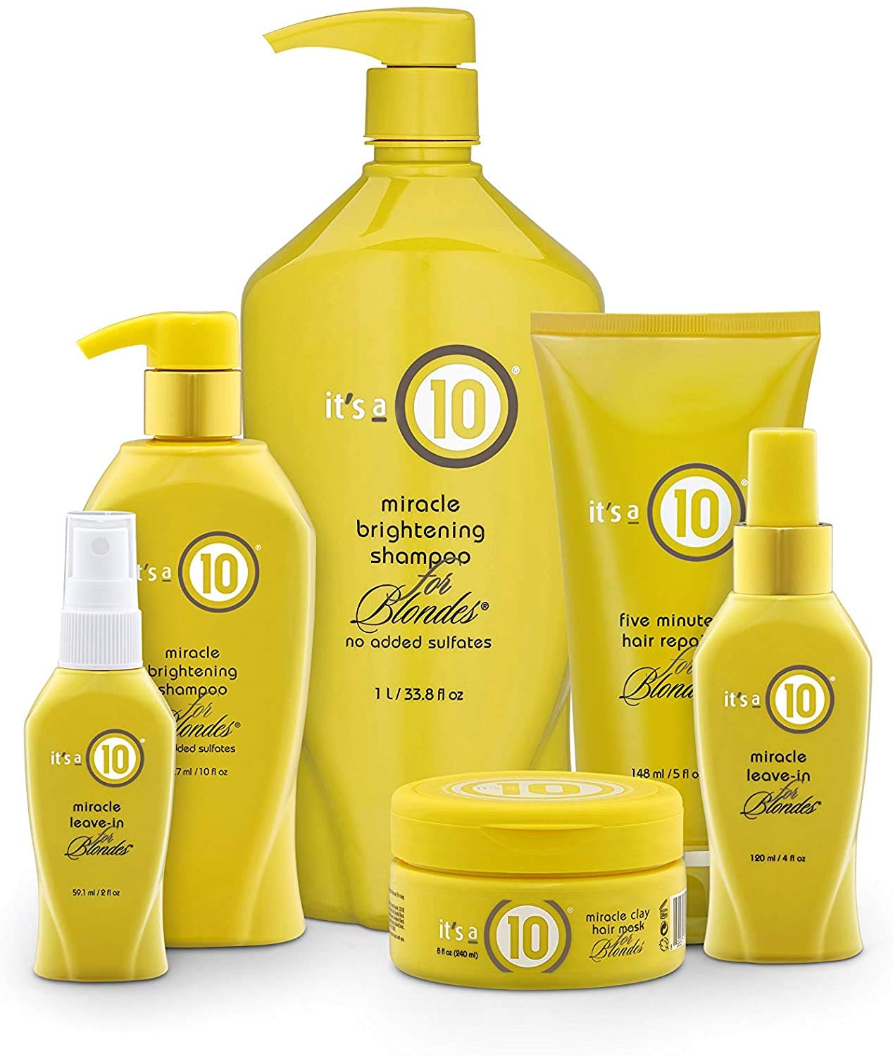 It's a 10 Haircare Miracle Leave-In blondes sheen-finish for smoother, manageable hair.