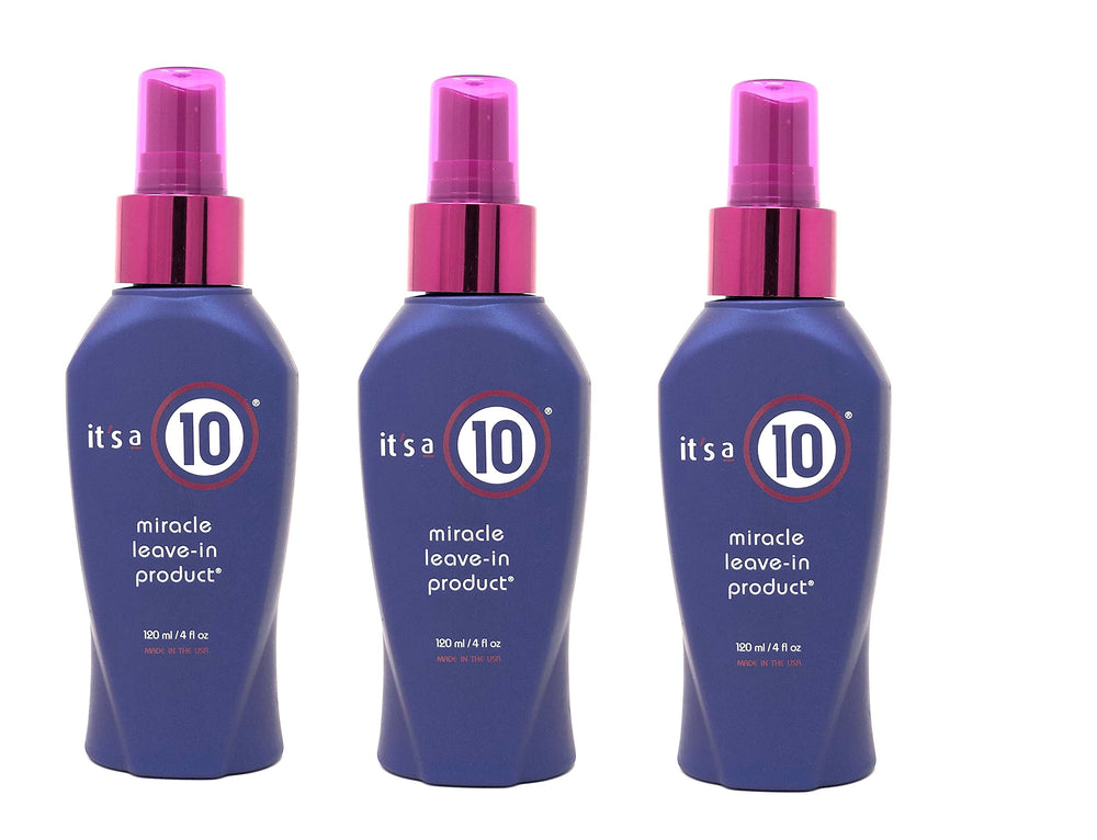 It's a 10 Miracle Leave-In bottle front highlights lightweight detangling for smoother hair