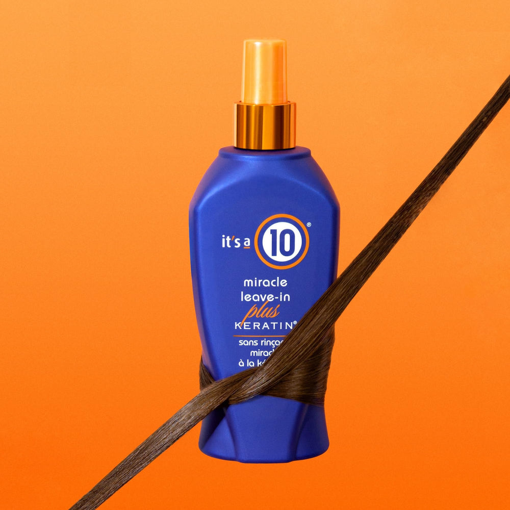 It's a 10 Miracle Leave-In Plus Keratin smoothing hair strands