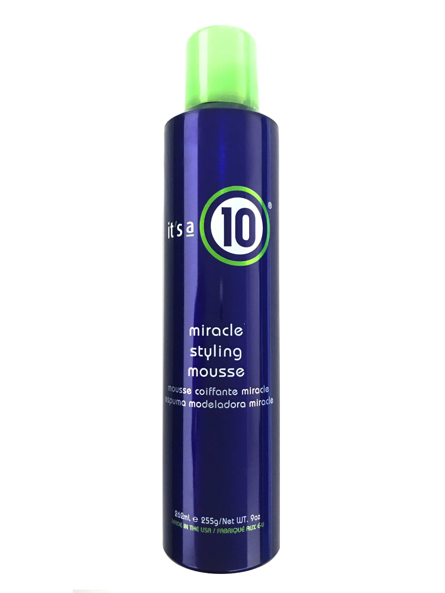 It's a 10 Haircare Miracle Styling Mousse bottle for weightless hold and easy styling.