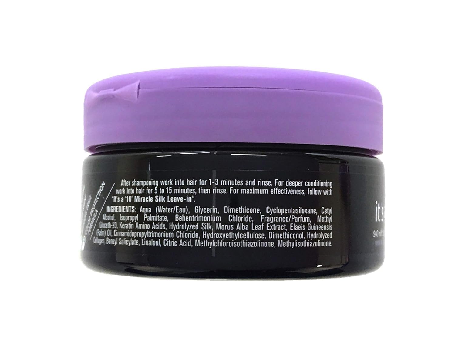 its a 10 haircare silk express miracle mask application shows quick five minute treatment for smooth hair