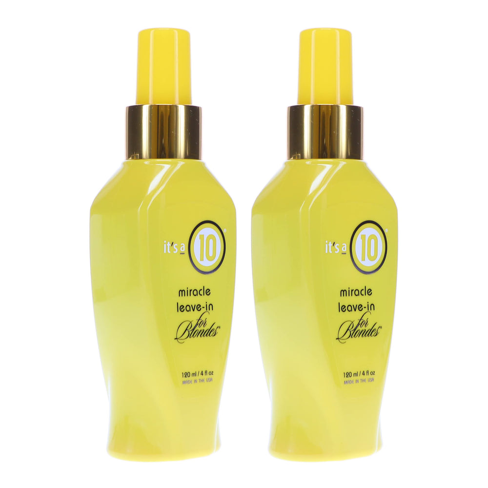 Its A 10 Miracle Blonde Leave-In nourished-ends for healthier-looking strands.