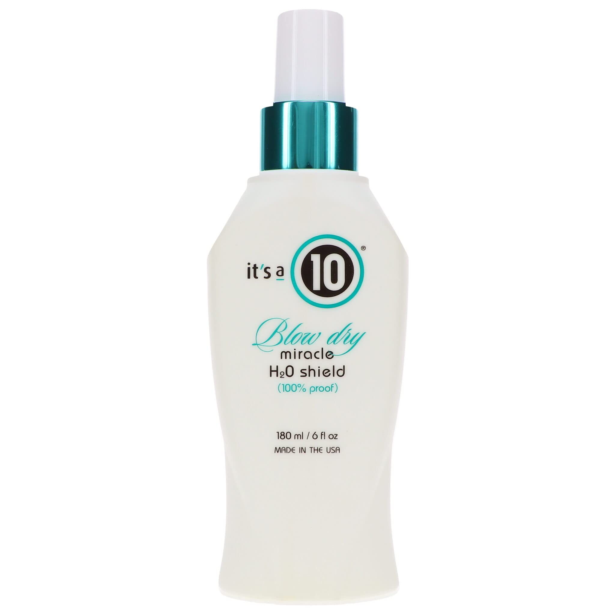 It's a 10 Miracle Blow Dry H2O Shield bottle protects blow-dried styles with water-repellent shine.