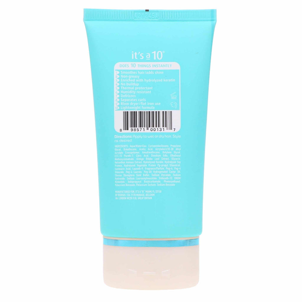 It's a 10 Miracle Blow Dry Styling Balm cream closeup highlights smooth finish and lightweight feel.