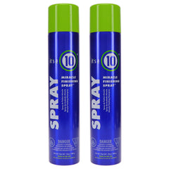 Its a 10 Miracle Finishing Spray 10oz bottle delivers a lightweight finish and shine.