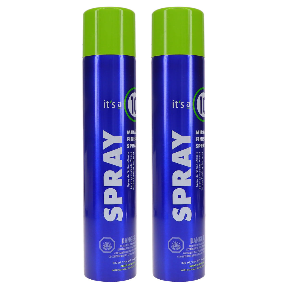 Its a 10 miracle-finishing-spray during hair styling helps lock the look.