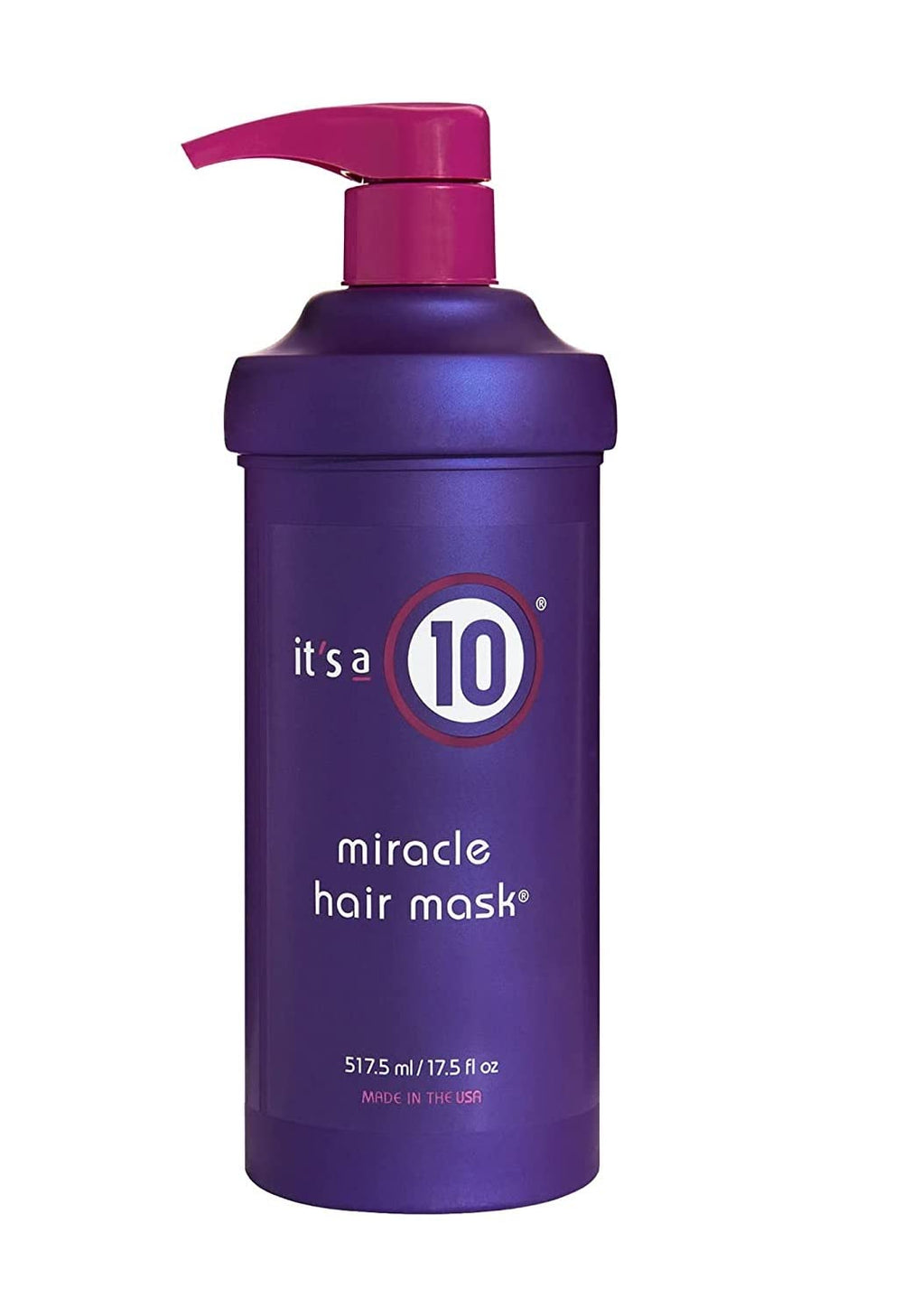 It's a 10 Miracle Hair Mask bottle closeup highlighting nourishing formula for softer hair