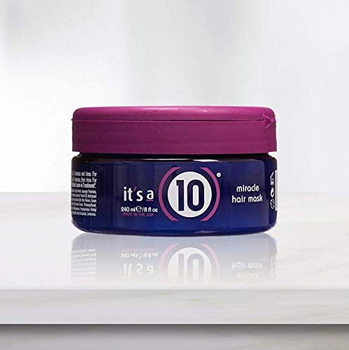 It's a 10 Miracle Hair Mask on glossy hair to show a subtle shine boost.
