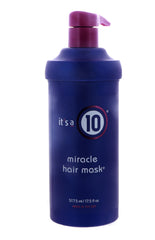 It's A 10 Miracle Hair Mask packaging shows the 17.5oz tub for long-lasting conditioning.