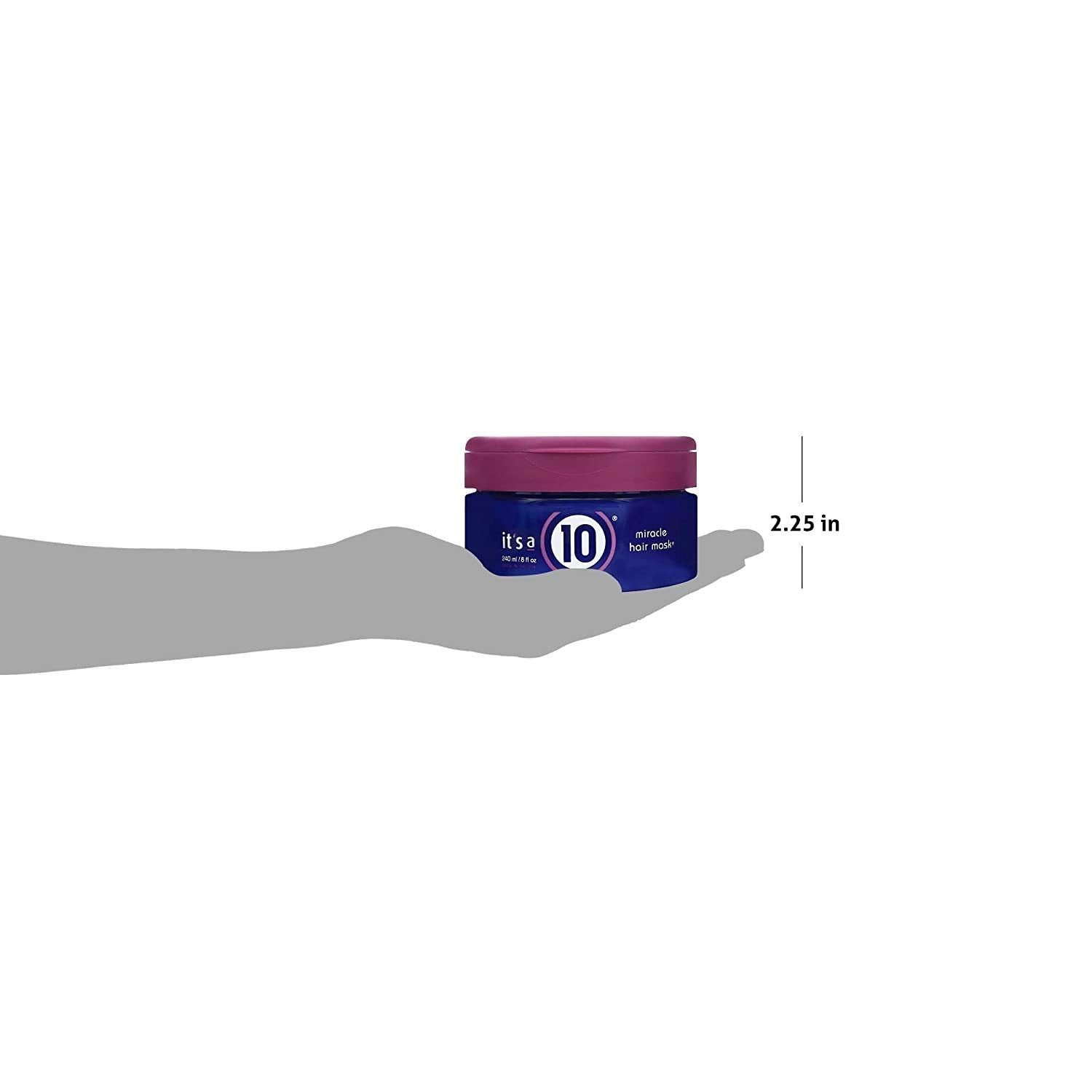 It's a 10 Miracle Hair Mask texture close-up highlighting rich conditioning for repair.