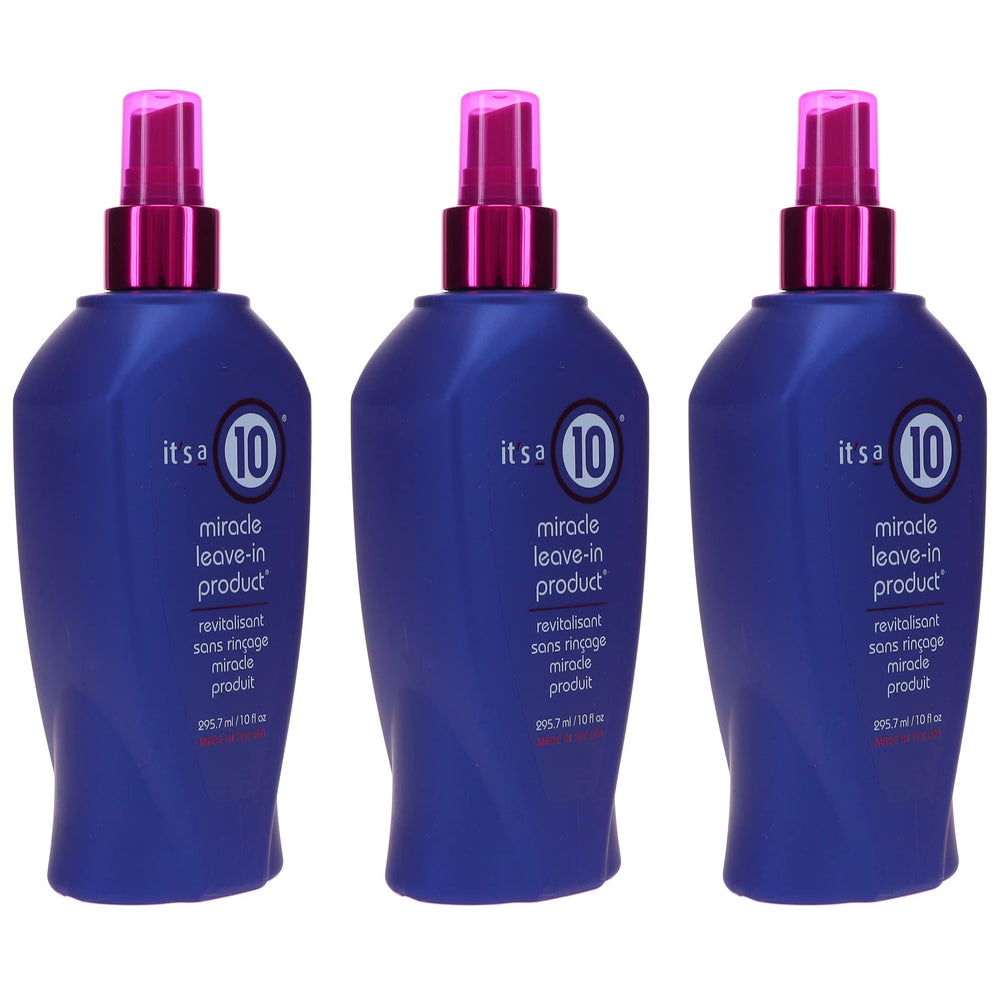 It's a 10 Miracle Leave-In demonstrates heat protection during styling for less worry