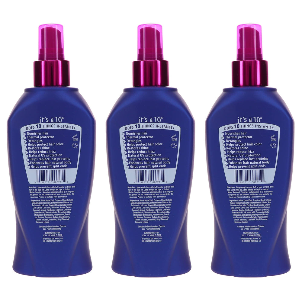 It's a 10 Miracle Leave-In panthenol-focused shot underscores strengthening properties