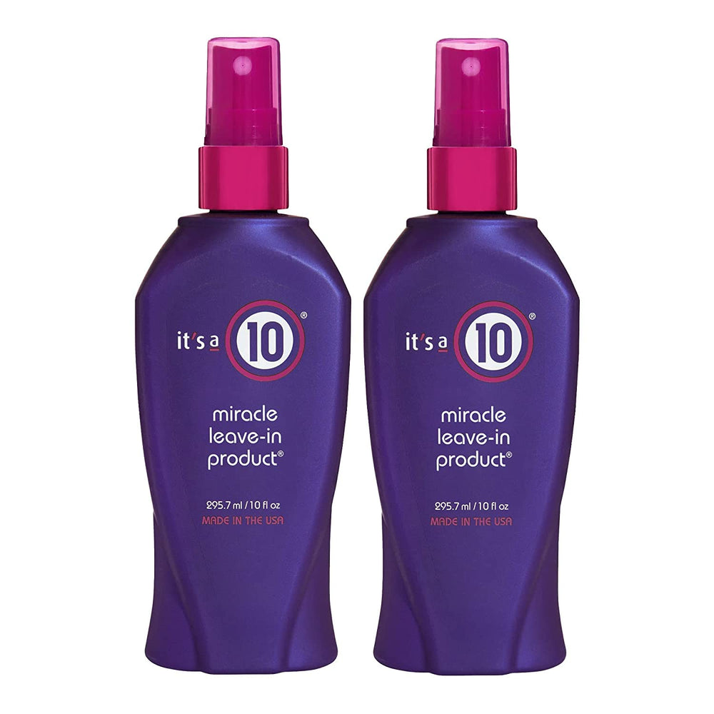 It's A 10 Miracle Leave-In Spray bottle offers frizz control and shine.