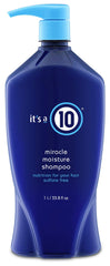 It's A 10 Miracle Moisture Shampoo and Daily Conditioner duo front view for color-safe hydration and softness