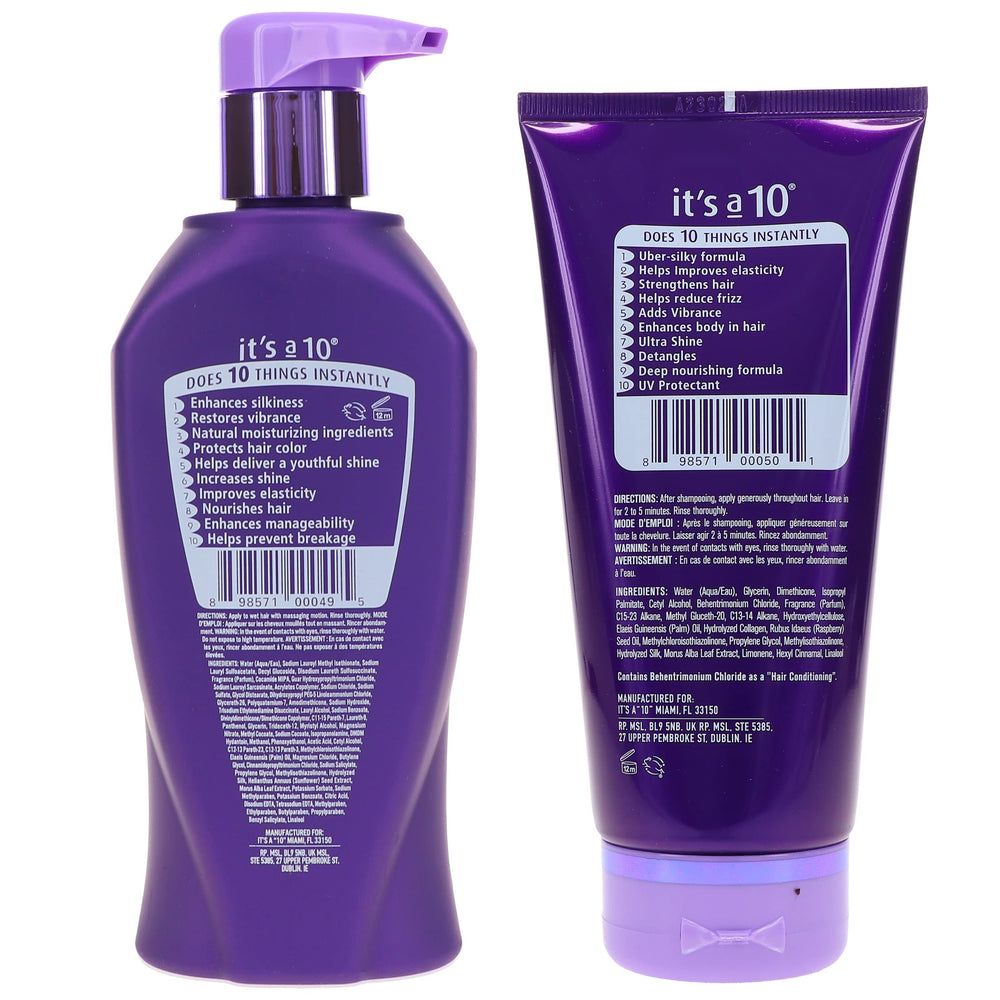 It's a 10 Silk Express Miracle Silk Conditioner pump—nourishes and adds subtle shine.