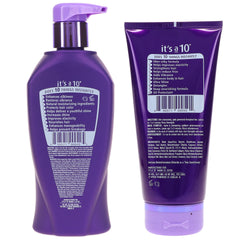It's a 10 Silk Express Miracle Silk Conditioner pump—nourishes and adds subtle shine.