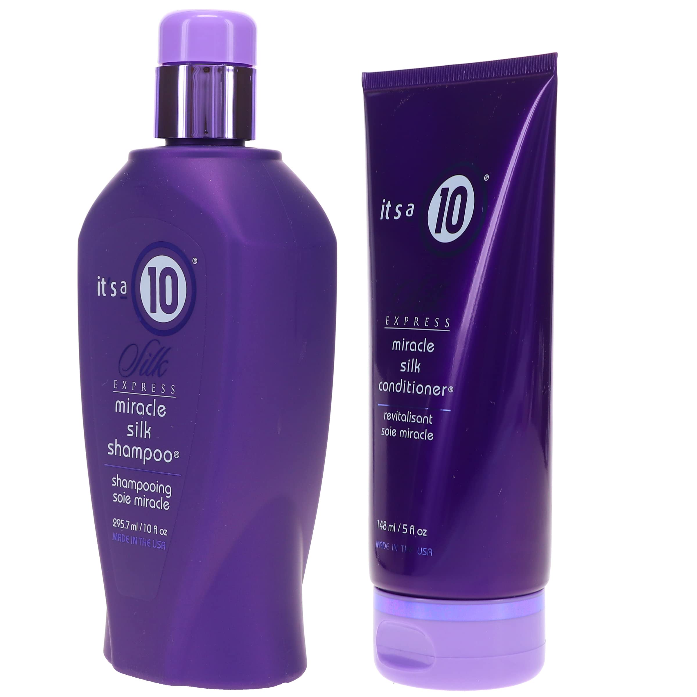 It's a 10 Silk Express Miracle Silk Shampoo pour—rich lather for even cleansing.