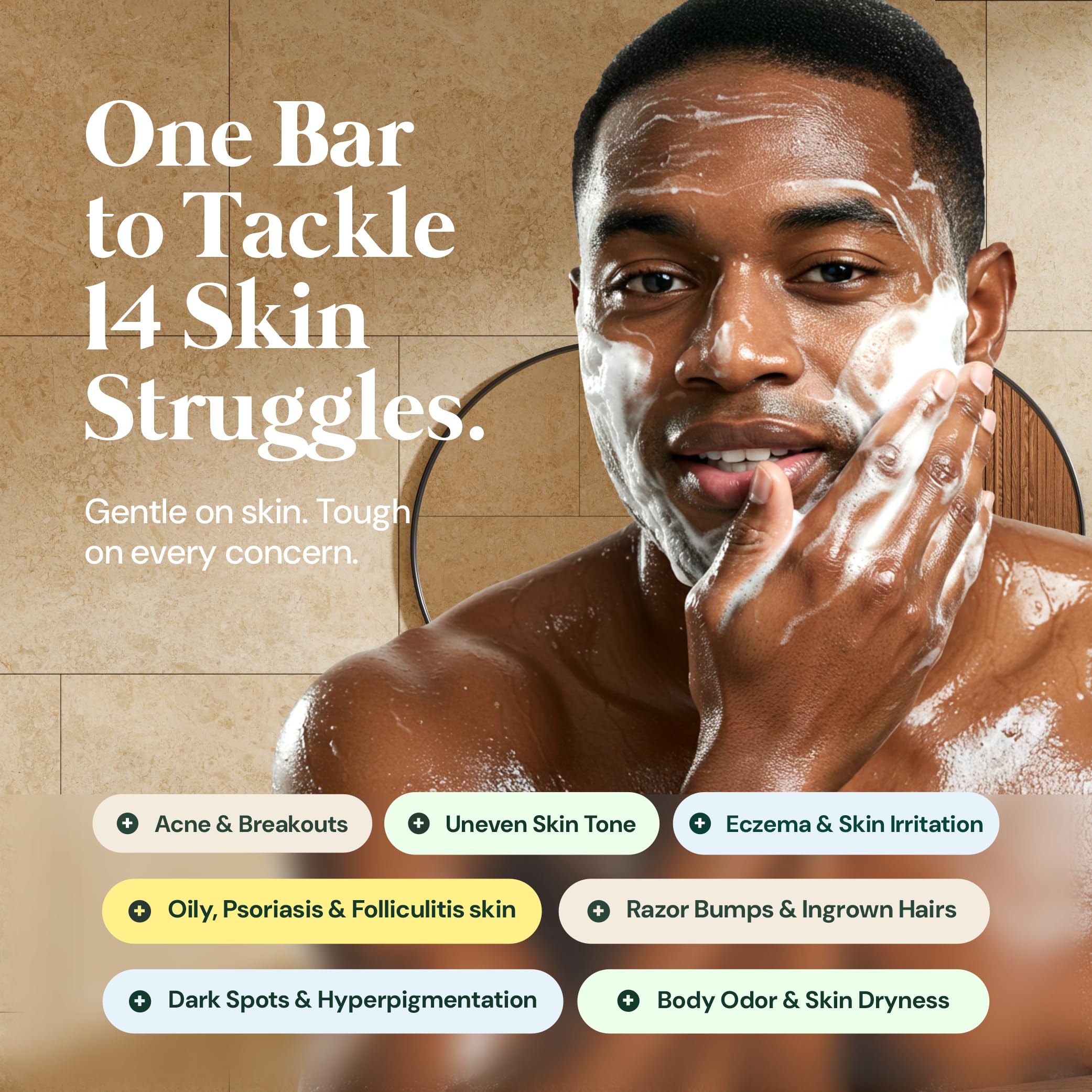 It's Pure Natural organic ingredients image features shea butter and cocoa for nourishment.
