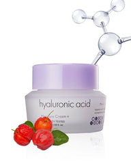 It'S SKIN Hyaluronic Acid Moisture Cream bottle closeup for lasting hydration.