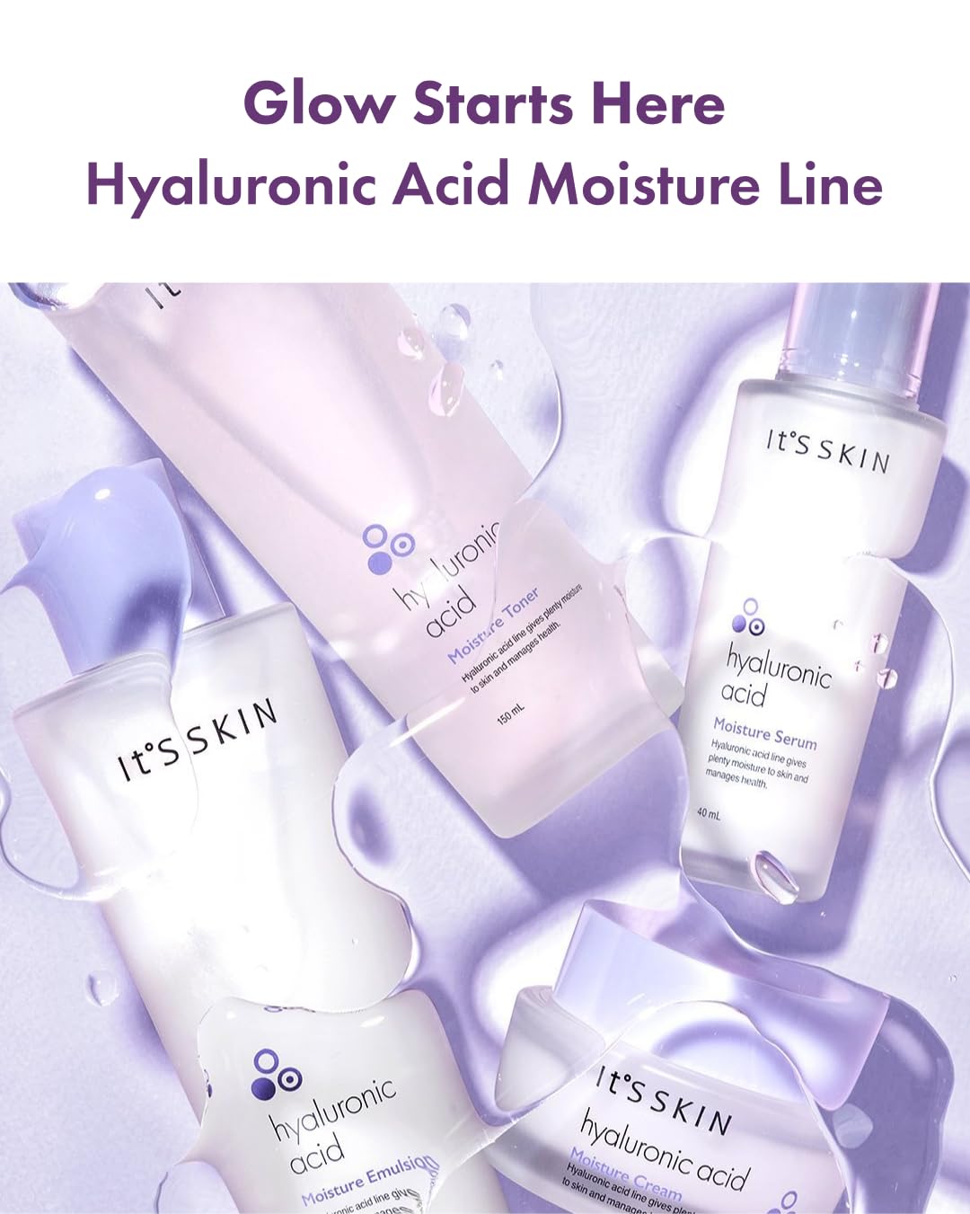 It's SKIN Hyaluronic Acid serum dewy finish after use.