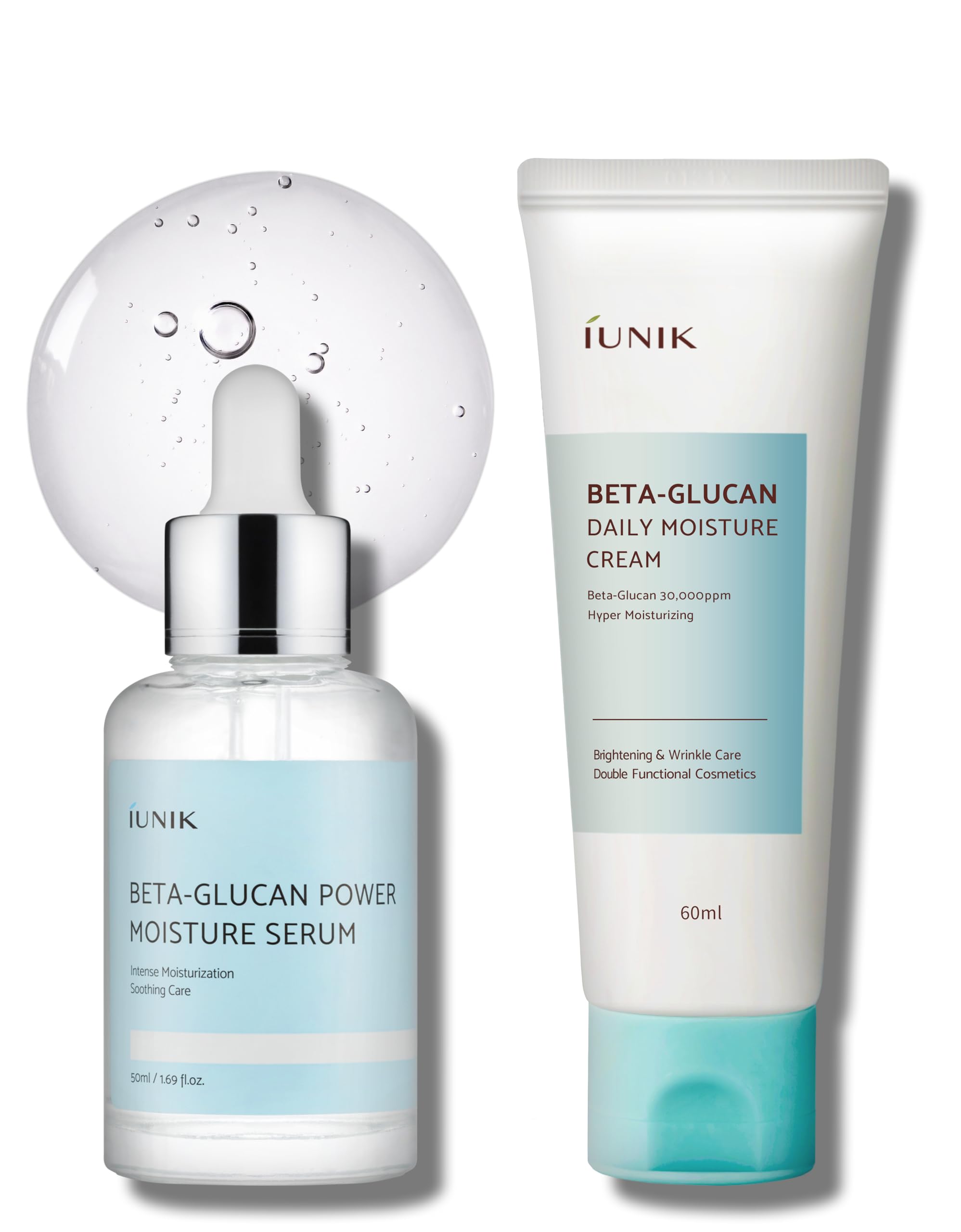 IUNIK Beta-Glucan Daily Moisture Cream packshot highlights deep hydration for daily use