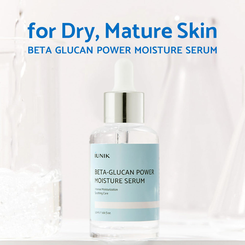IUNIK Beta-Glucan Daily Moisture Cream texture close-up shows creamy hydration