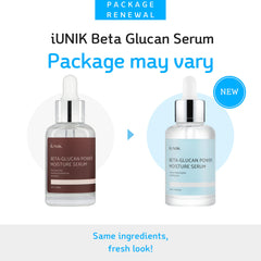 IUNIK Beta-Glucan Power Serum dispense close-up for smooth application.