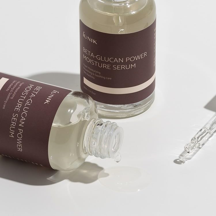 IUNIK Beta-Glucan Power Deep Moisture Serum ingredients feature mushroom yeast extracts.