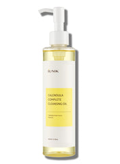 IUNIK Calendula and Jojoba Cleansing Oil bottle demonstrates gentle makeup removal and hydration.