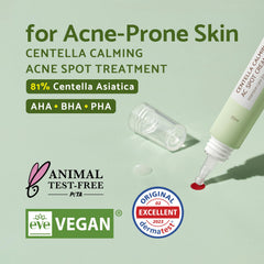 IUNIK spot gel dab on acne demonstrates targeted blemish relief.