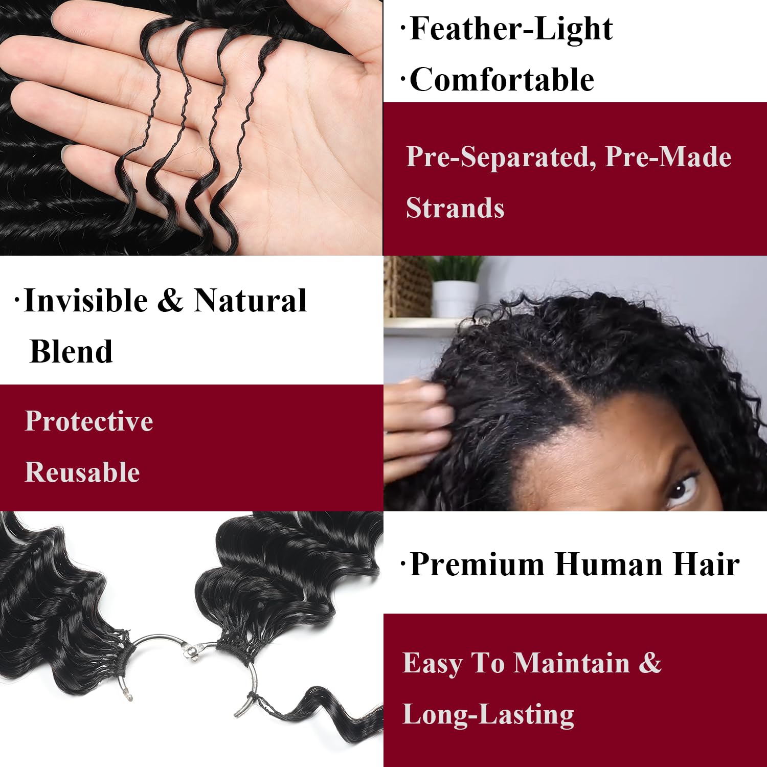 IVCoco Boho braid styling idea on elegant crochet extensions.