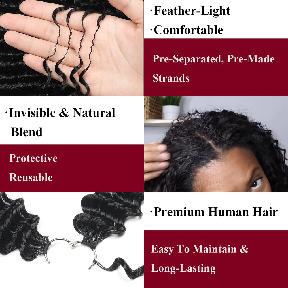 IVCoco Boho braid styling idea on elegant crochet extensions.