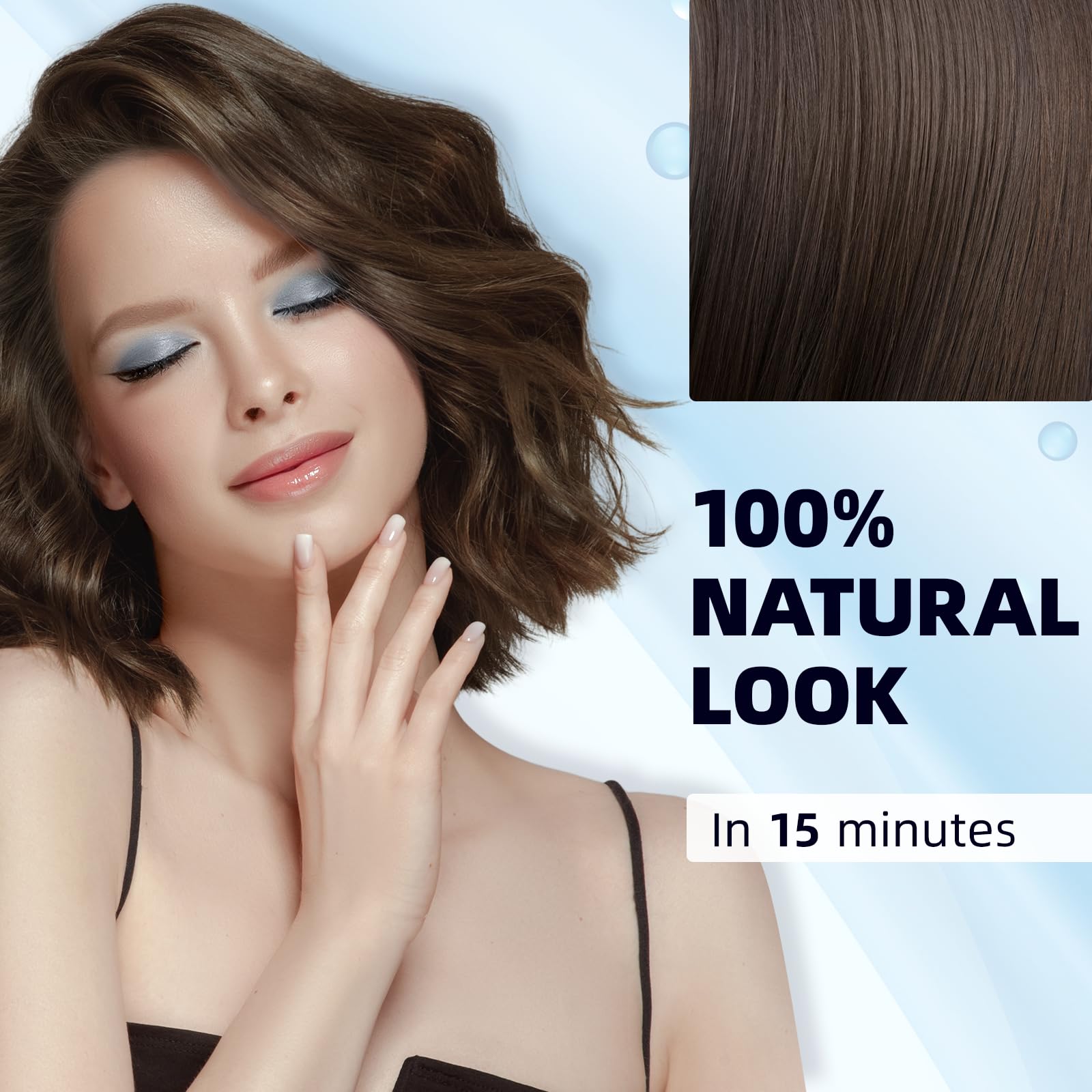 Ivnil Coffee Hair Dye Shampoo results-3-4-weeks show temporary color longevity after use.