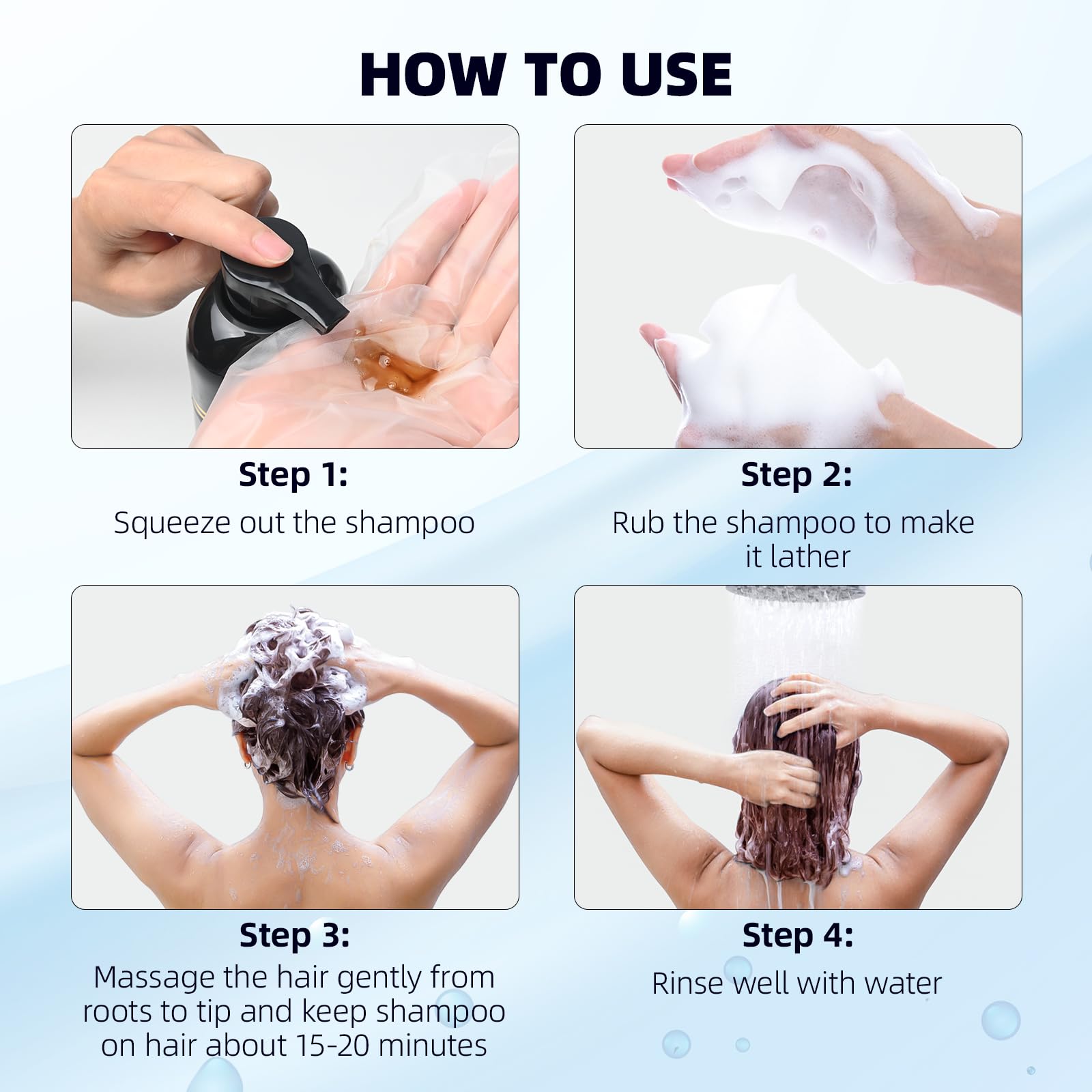 Ivnil dark brown hair dye shampoo packaging with safety and color details