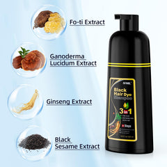 Ivnil herbal ingredients label highlighting natural, gentle care for hair and scalp.