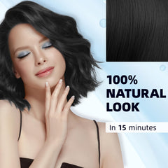 Ivnil semi-permanent color shampoo shown as a 3-in-1 solution for color, wash, and condition.