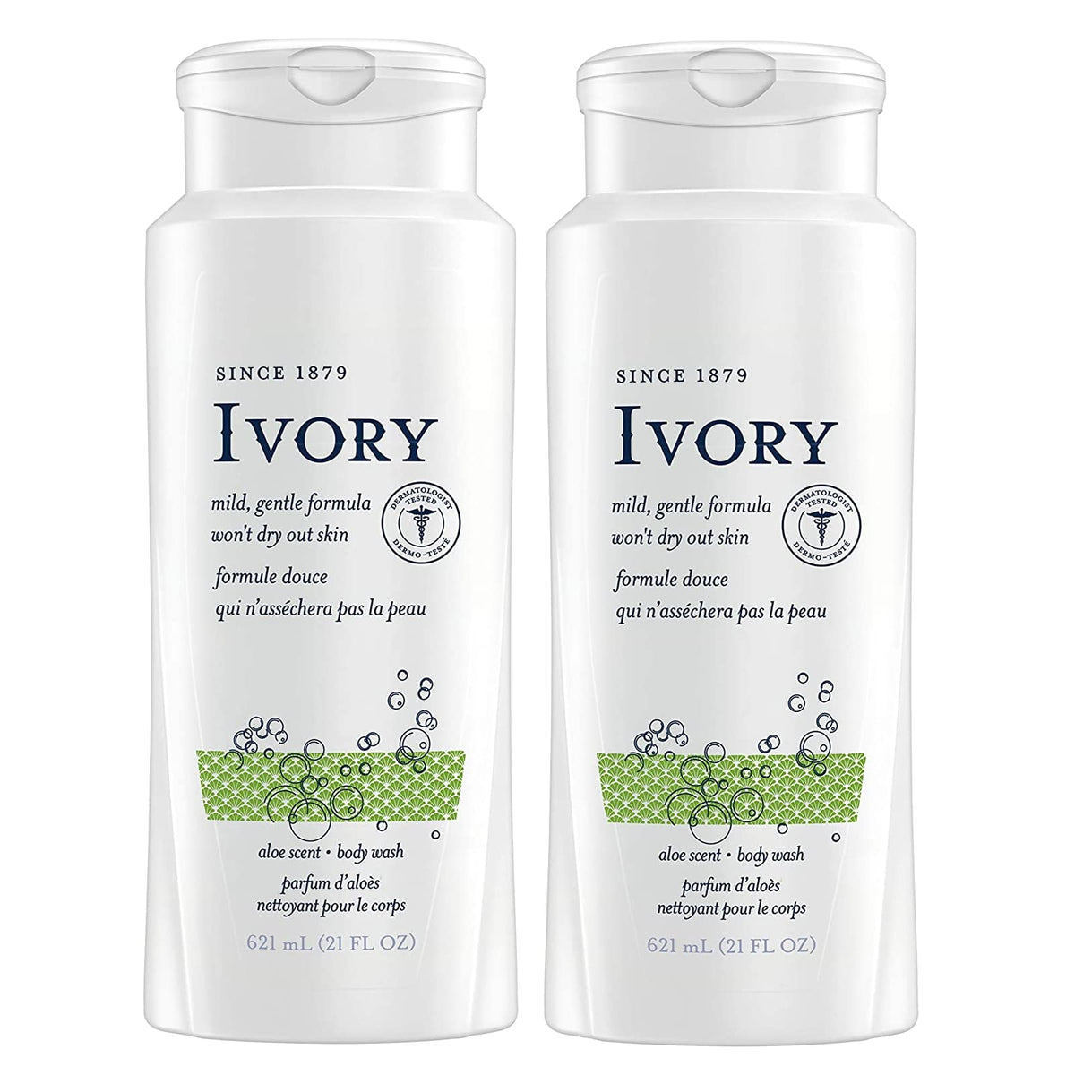 Ivory Aloe: botella de gel de ducha que hidrata y limpia la piel.