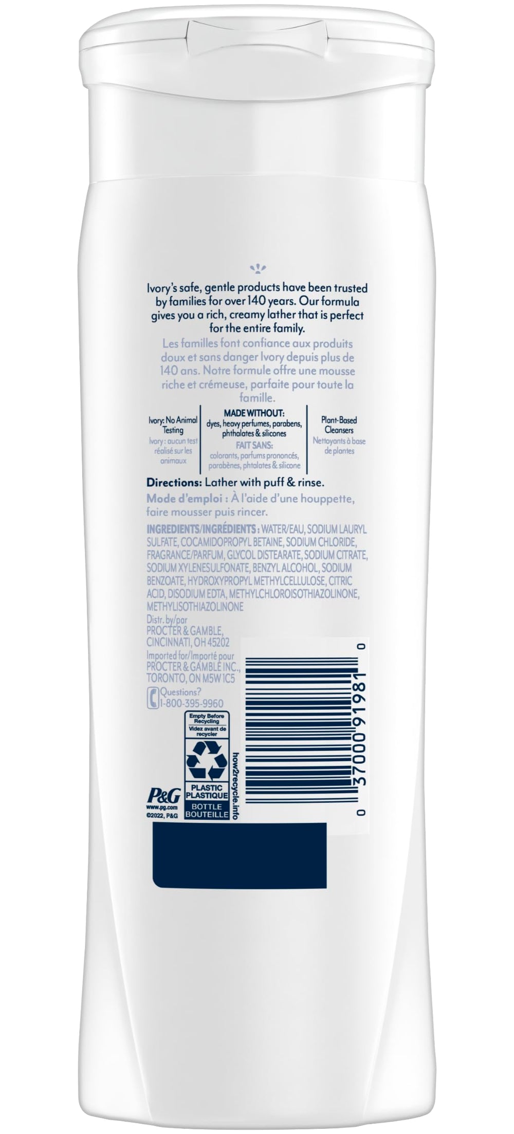 Ivory Body Wash Original skin hydration after shower shown in soft lighting.