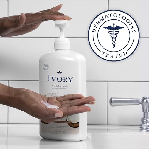 Ivory Body Wash pH-balanced skin close-up emphasizes balanced moisture for daily care