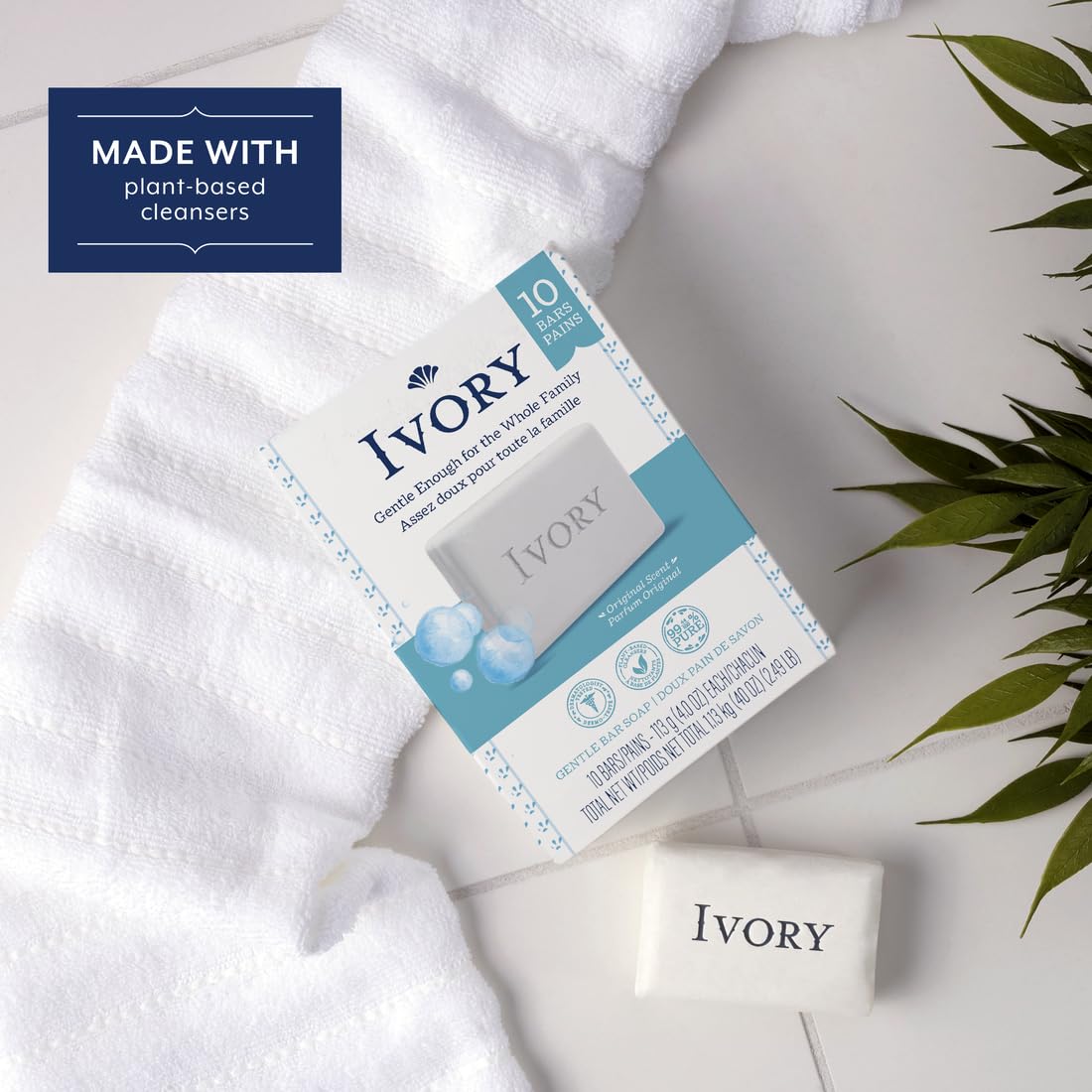 Ivory Clean Original Bar Soap in a travel kit for lightweight cleansing.