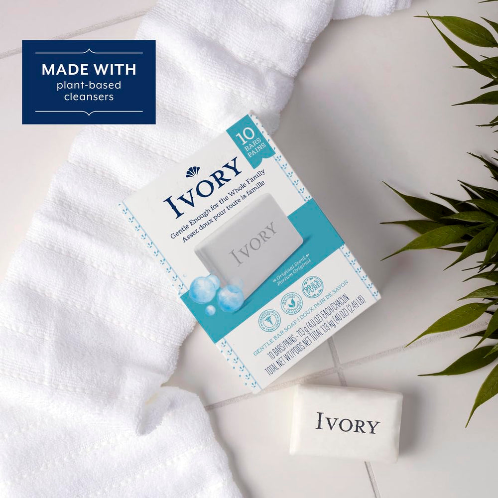 Ivory Clean Original Bar Soap in a travel kit for lightweight cleansing.