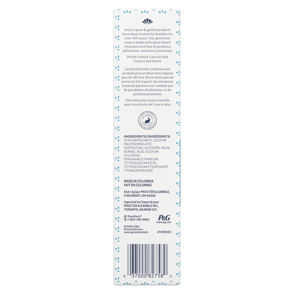 Ivory Clean Original Bar Soap used for handwashing with gentle, fragrance-light cleansing.