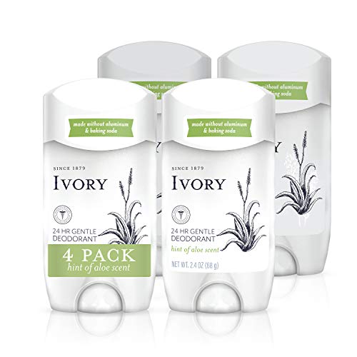 Ivory deodorant pack-of-four image conveys convenient value for daily protection.