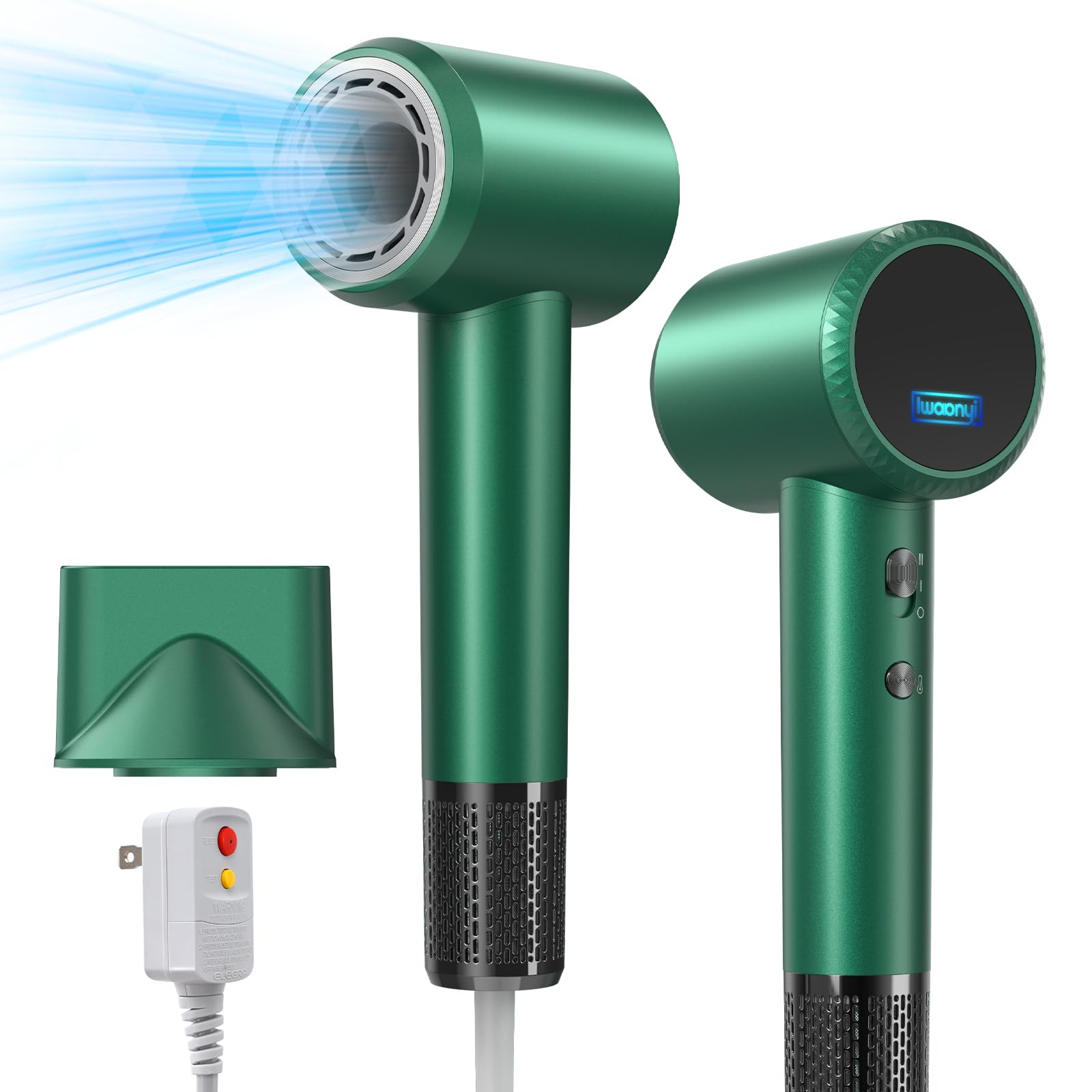 IWAANYI professional hair dryer high-speed motor enables rapid drying at home