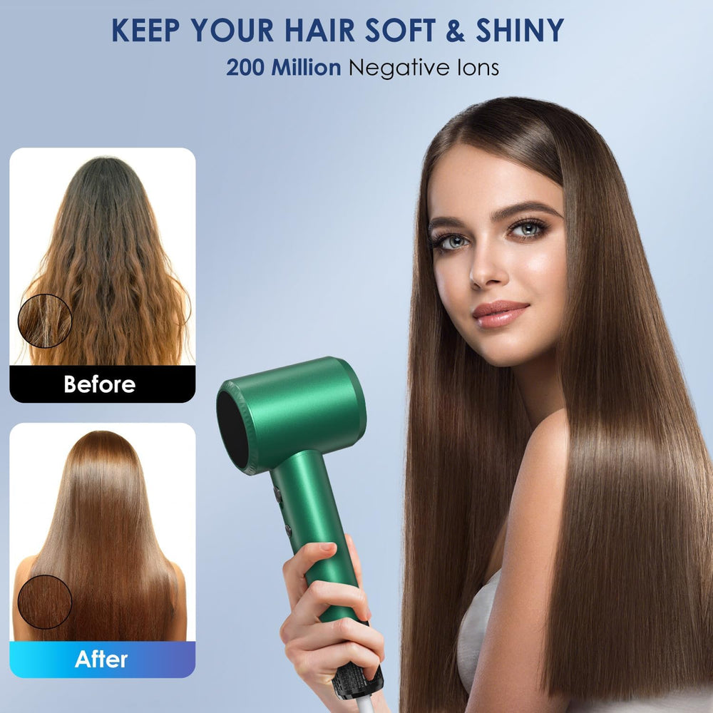 IWAANYI professional hair dryer temperature-control ensures steady heat for hair care