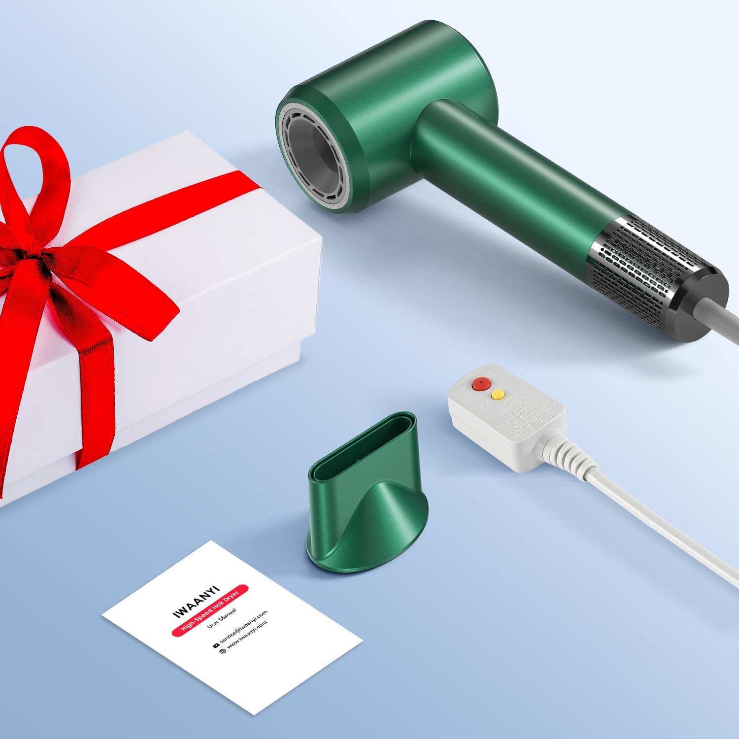 IWAANYI professional hair dryer travel-use compact for on the go styling