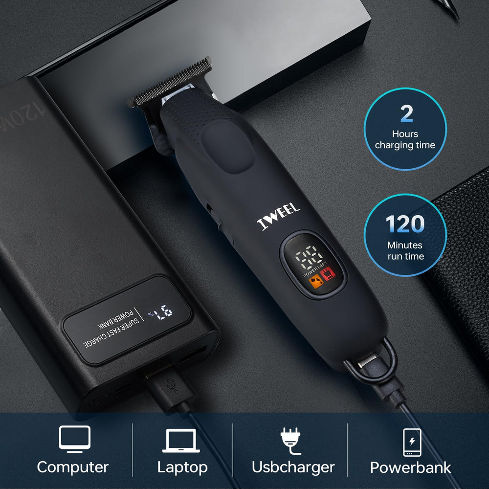 IWEEL Beard Trimmer cordless design ideal for travel and on-the-go grooming